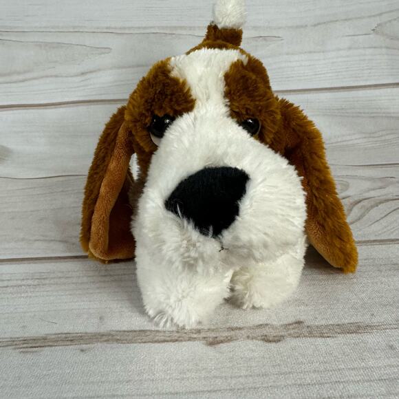 Aurora Flopsie Basset Hound Dog Plush Stuffed Animal - 12" Dog - Picture 1 of 5